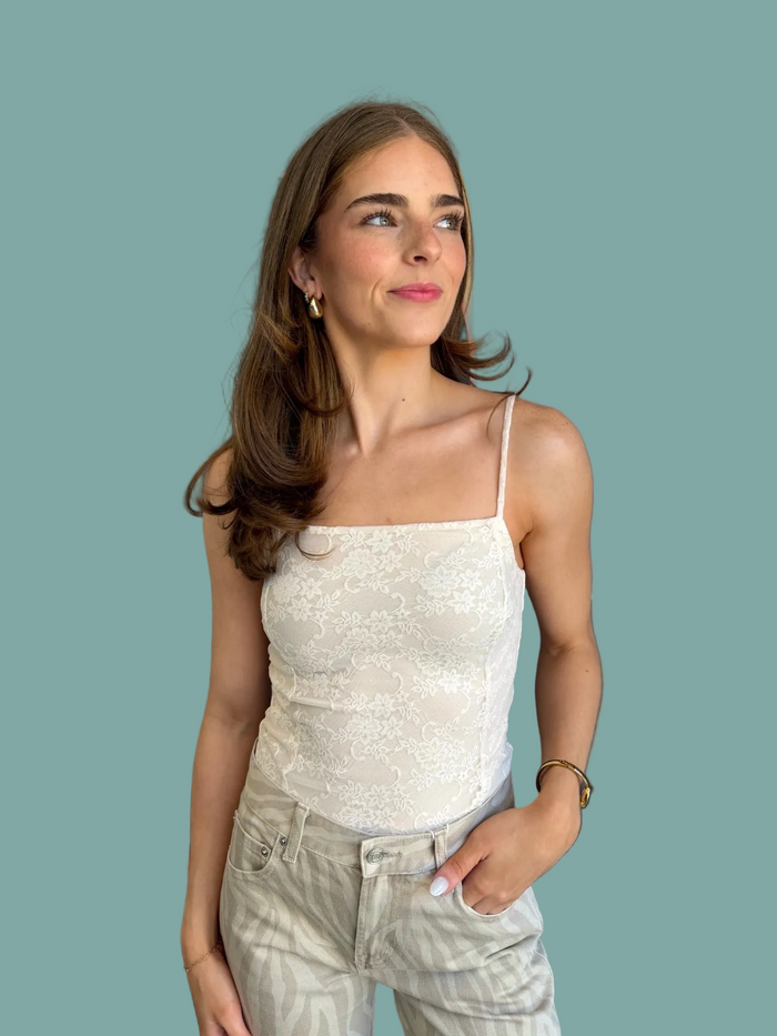Pearl Seamed Cami