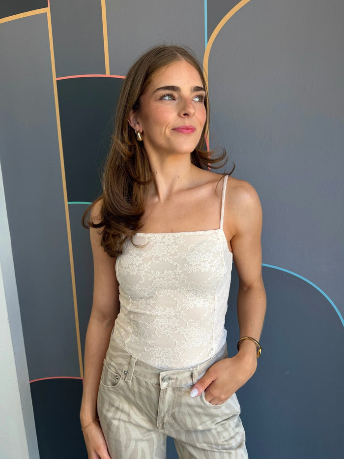 Pearl Seamed Cami