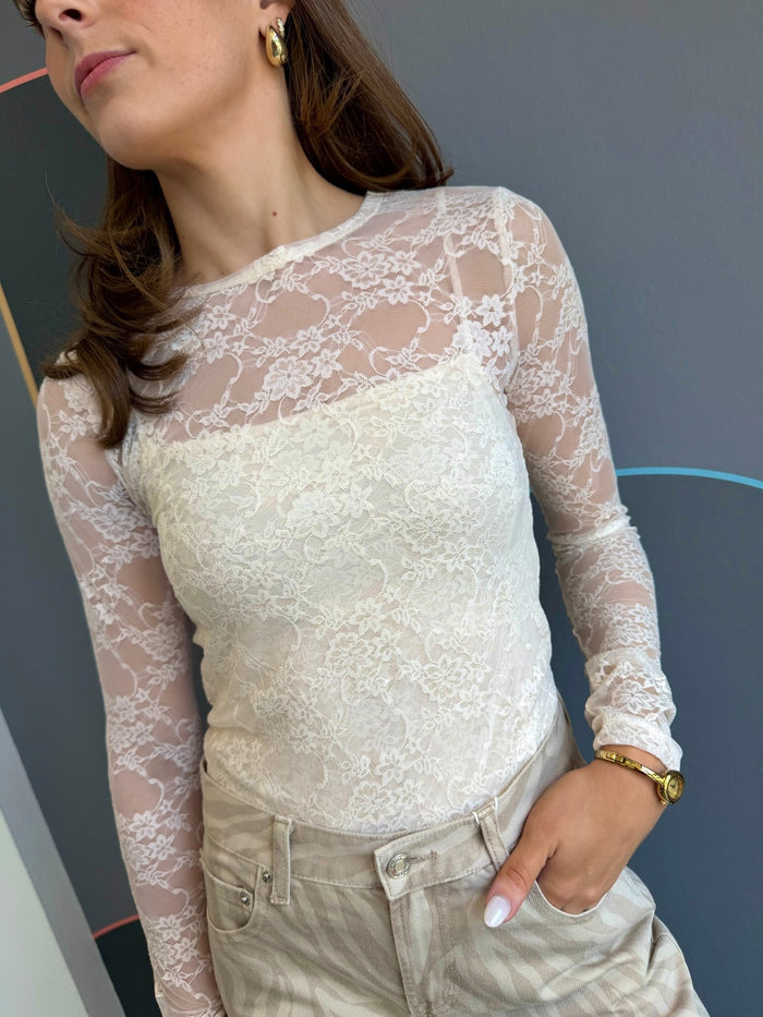 Pearl Seamed Cami