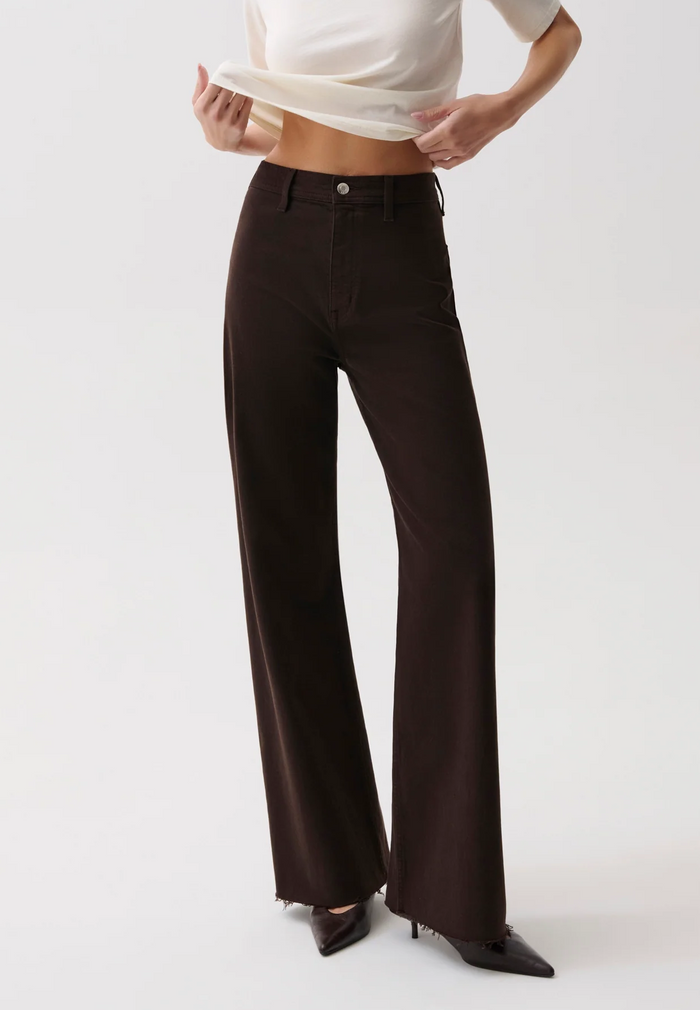 Penny High Rise Wide Leg - Mocha