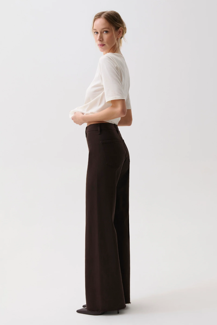Penny High Rise Wide Leg - Mocha