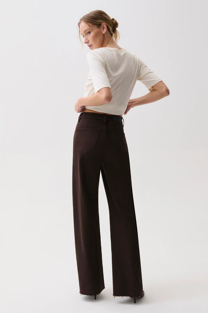 Penny High Rise Wide Leg - Mocha