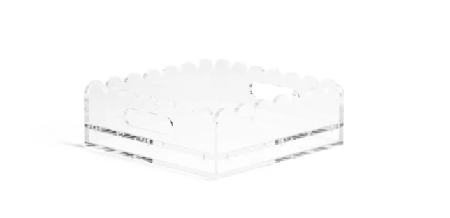 Penny Linn 8" Scallop Acrylic Tray