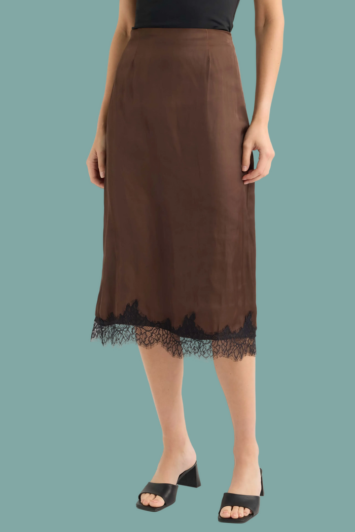 Peppers Lace Trim Skirt