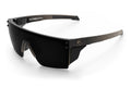 3/4 angle of the Performance Lazer SLIM Sunglasses: FDE Fader Z87+ on a white background with black side shields