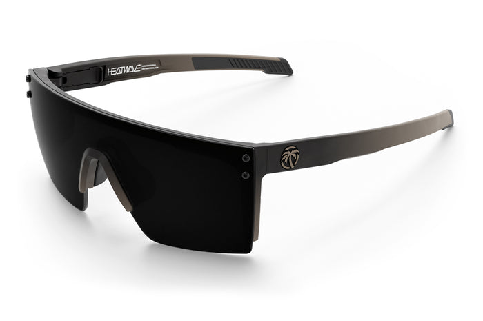3/4 angle of the Performance Lazer SLIM Sunglasses: FDE Fader Z87+ on a white background