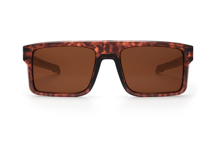 Front view of the Performance Rayth Sunglasses: Tortoise Z87+ on a white background.