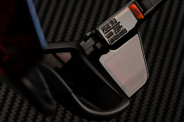 Close up of Heat Wave Visual Performance Vise Side Shields.