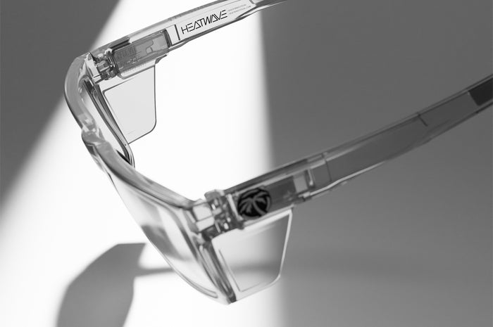 Performance Vise Sunglasses: VAPOR CLEAR Frame Photochromic Lens Z87+