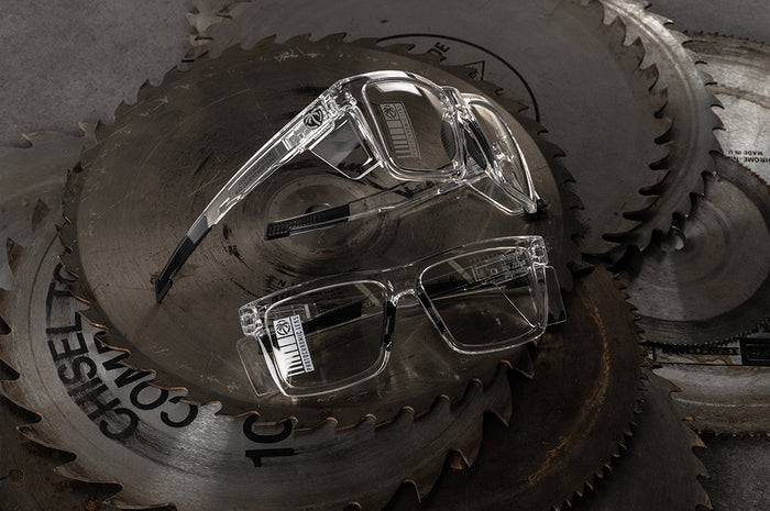 Performance Vise Sunglasses: VAPOR CLEAR Frame Photochromic Lens Z87+