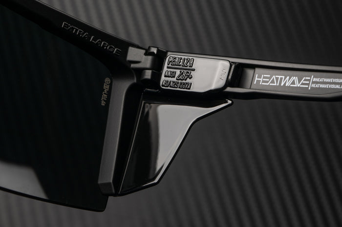 Close up of the Heat Wave Visual Performance XL Lazer Face Side Shields.
