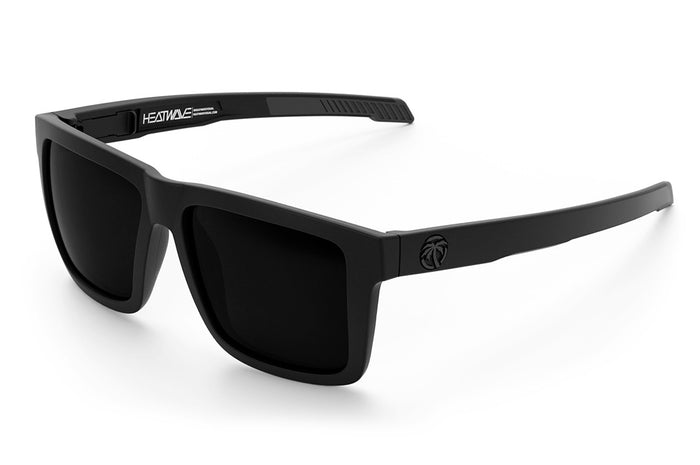 Heat Wave Visual Performance XL Vise Sunglasses with black frame and ultra black lenses.