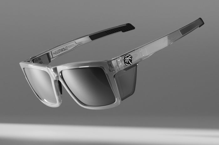 Heat Wave Visual Performance XL Vise Sunglasses with vapor clear frame and photochromic lenses.
