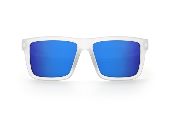 Front view of the Performance XL VISE Sunglasses Frame: Vapor Frost Frame Coastal Lens Z87+ on a white background.