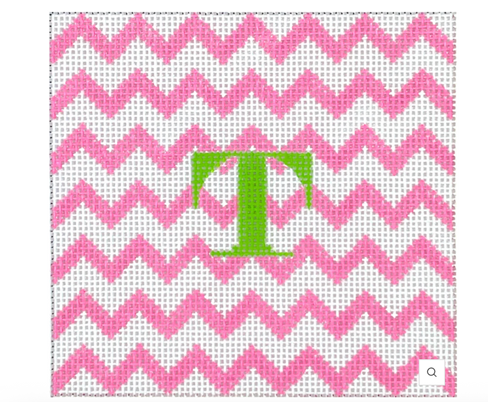 Pink and White Zig Zag