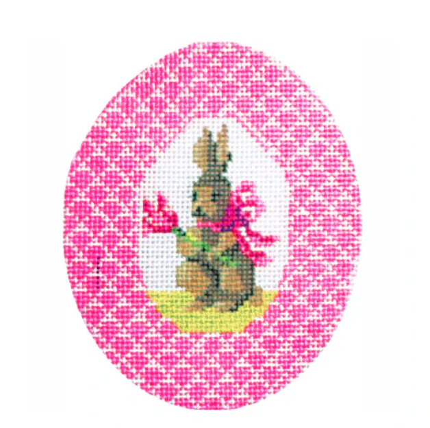 Pink Bunny with Tulip Egg