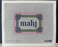 Pink Citron Floral Corner Mahjong Insert