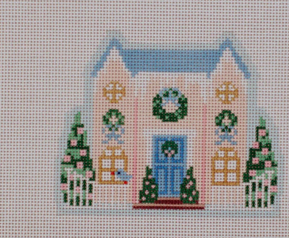 Pink House-Le Point Christmas Village