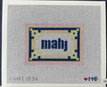 Pink Navy Citron Key Corner Mahjong Insert