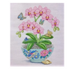 Pink Orchids in Vase