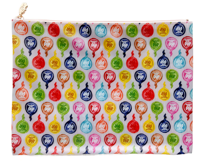 Pink Tootsie Pop Pattern PVC Project Bag