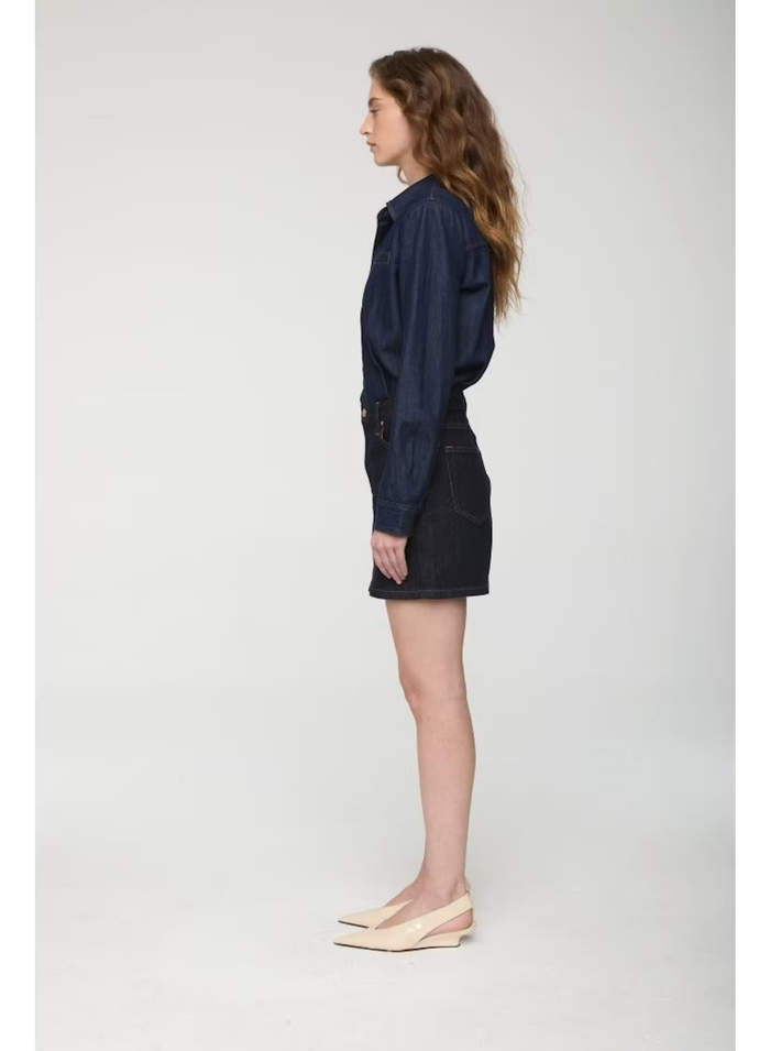 Pixie Mix Media Mini Dress