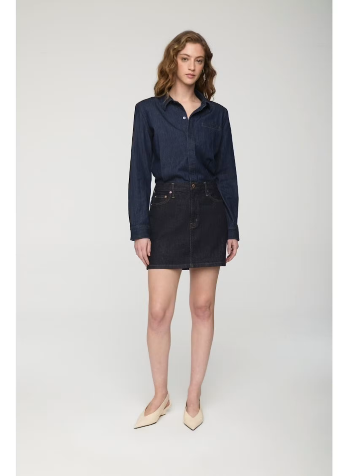 Pixie Mix Media Mini Dress