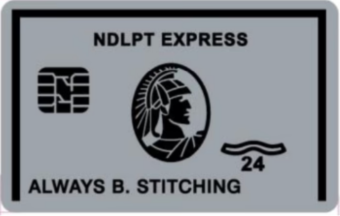 Platinum Card Needle Minder "Always B. Stitching"