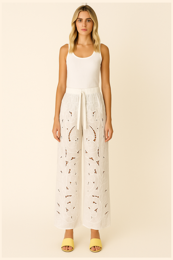 Polly Eyelet Pant