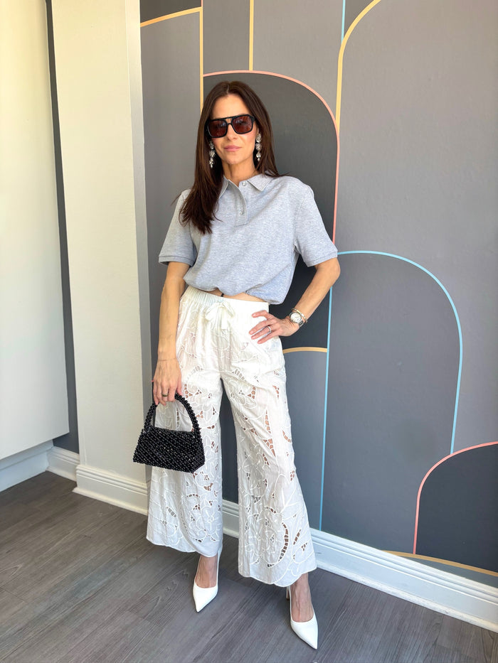 Polly Eyelet Pant