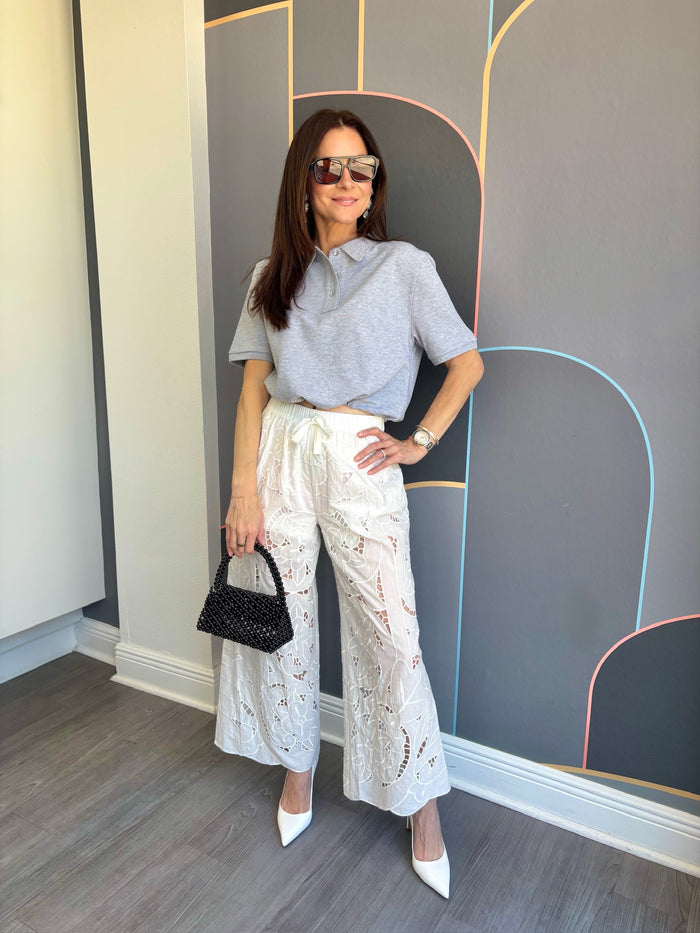 Polly Eyelet Pant