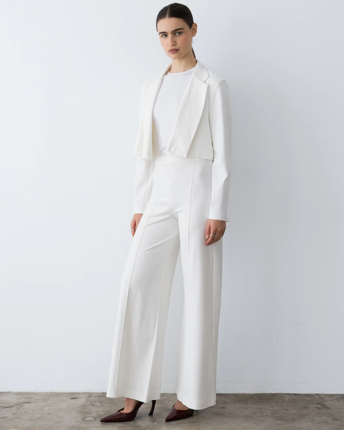 Ponte Knit Boxy Blazer