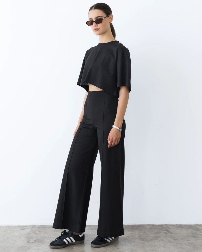 Ponte Knit Crop Top