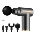 Portable Deep Tissue Massage Gun with 4 Interchangeable Heads – Rechargeable Muscle Massager for Neck, Back & Body