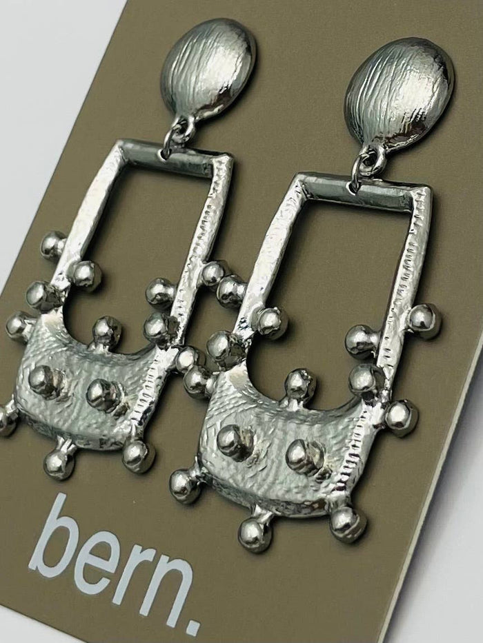 Prickly Pear Earrings - Silver
