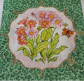 Primroses w/ Green Leopard Border
