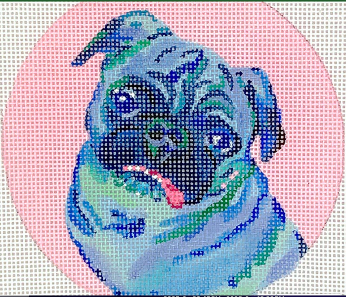 Pug on Pink