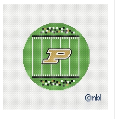 Purdue Football Field Round