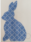 Quatrefoil Hare-Sky Blue