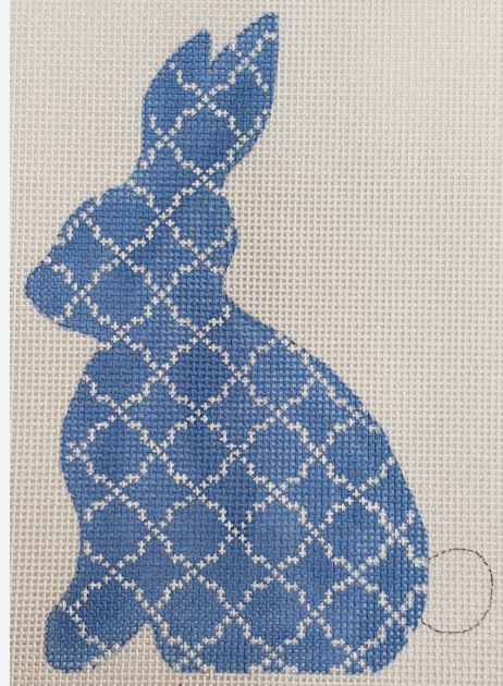 Quatrefoil Hare-Sky Blue