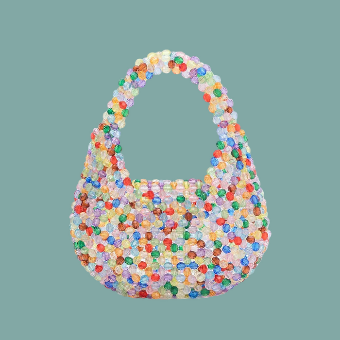 Rainbow Beaded Mini Bag