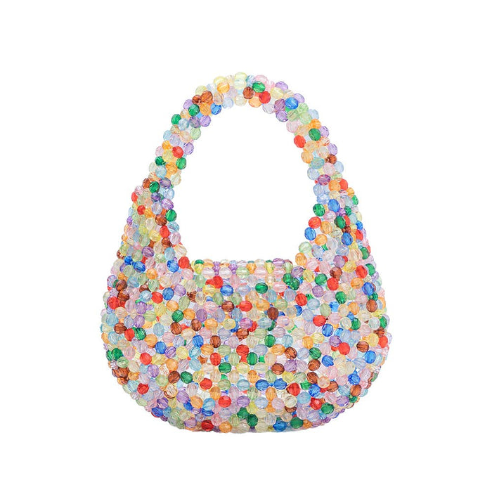 Rainbow Beaded Mini Bag
