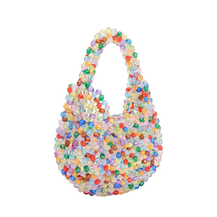 Rainbow Beaded Mini Bag