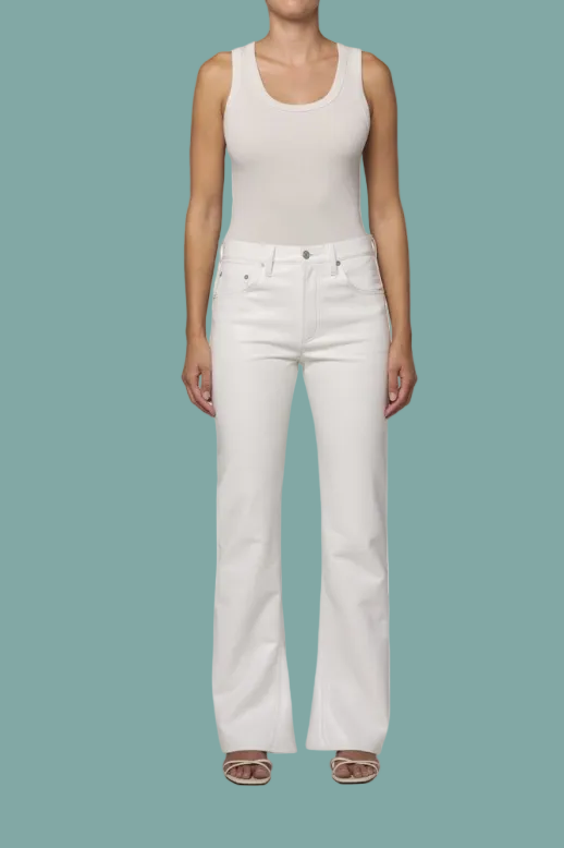 Recycled Leather Kick Boot Pant