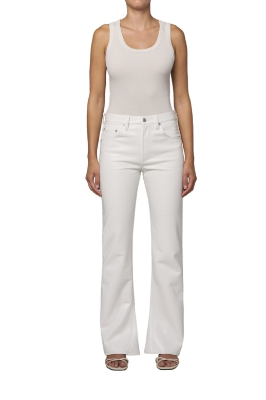 Recycled Leather Kick Boot Pant