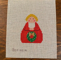 Red Angel Green Wreath