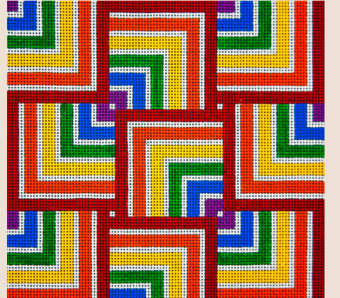 Red Rainbow Squares