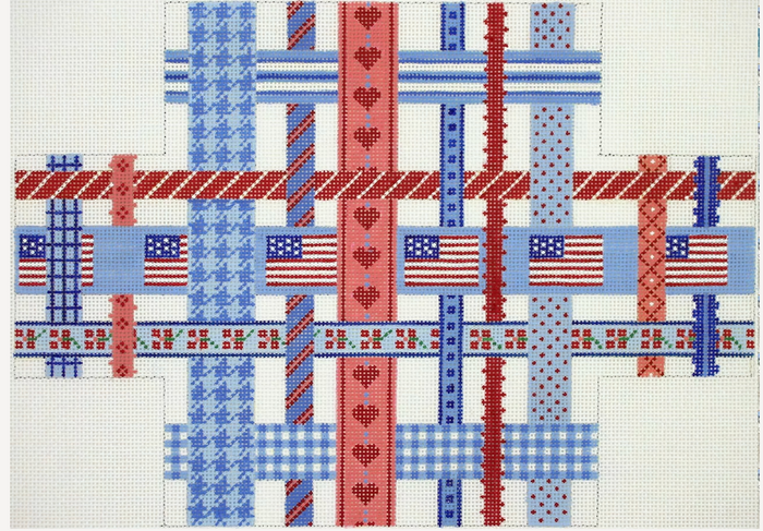 Red White Blue Brick