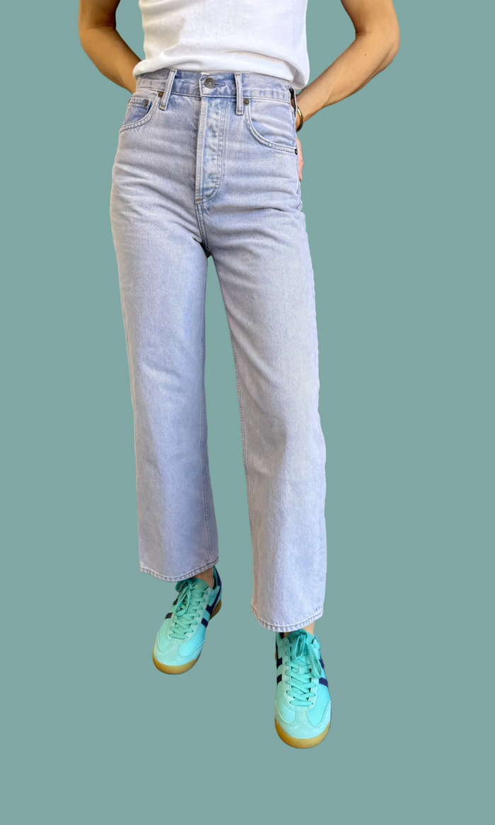 Ren High Rise Wide Leg Jean - Aura