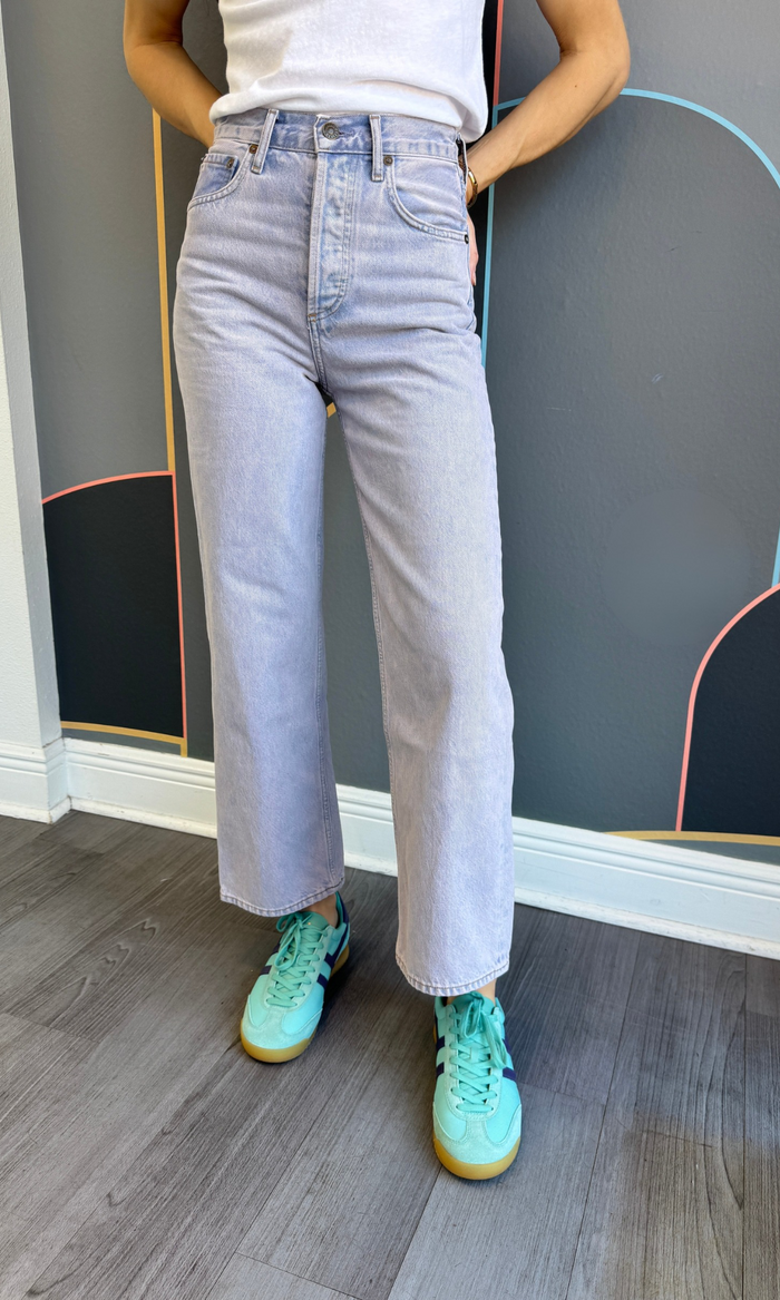 Ren High Rise Wide Leg Jean - Aura
